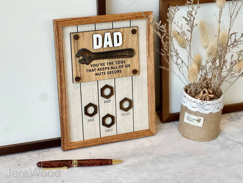 You're The Tool That Keeps All Of Us Nuts Secure, Father's Day Gift, Creative Home Decor