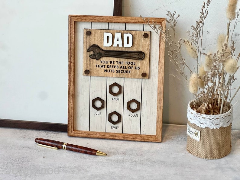 You're The Tool That Keeps All Of Us Nuts Secure, Father's Day Gift, Creative Home Decor