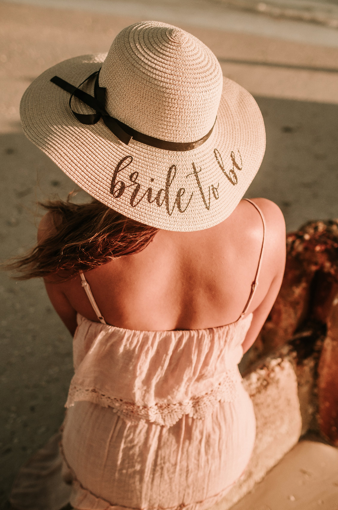 Custom Floppy Beach Hat - Bachelorette Trip Hat - Sun Hat