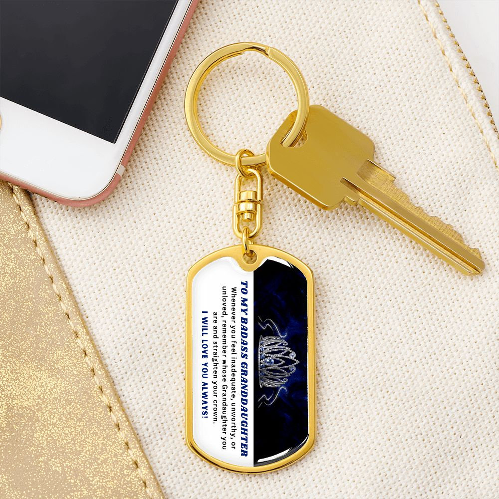 🎁Last Day 49%--🔥 To My Grandchildren - Remember Whose Grandchildren You Are - Unique Keychain