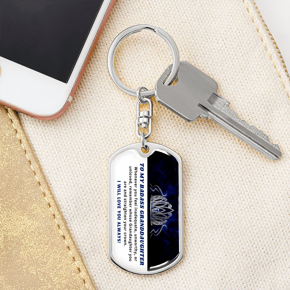🎁Last Day 49%--🔥 To My Grandchildren - Remember Whose Grandchildren You Are - Unique Keychain