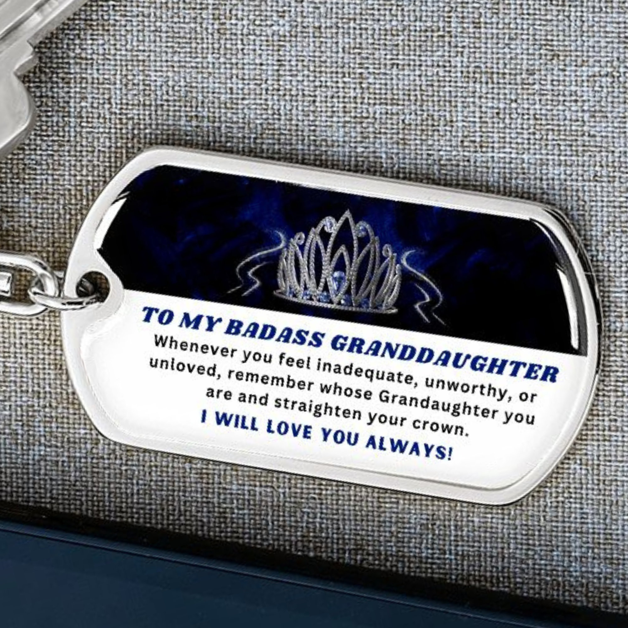 🎁Last Day 49%--🔥 To My Grandchildren - Remember Whose Grandchildren You Are - Unique Keychain