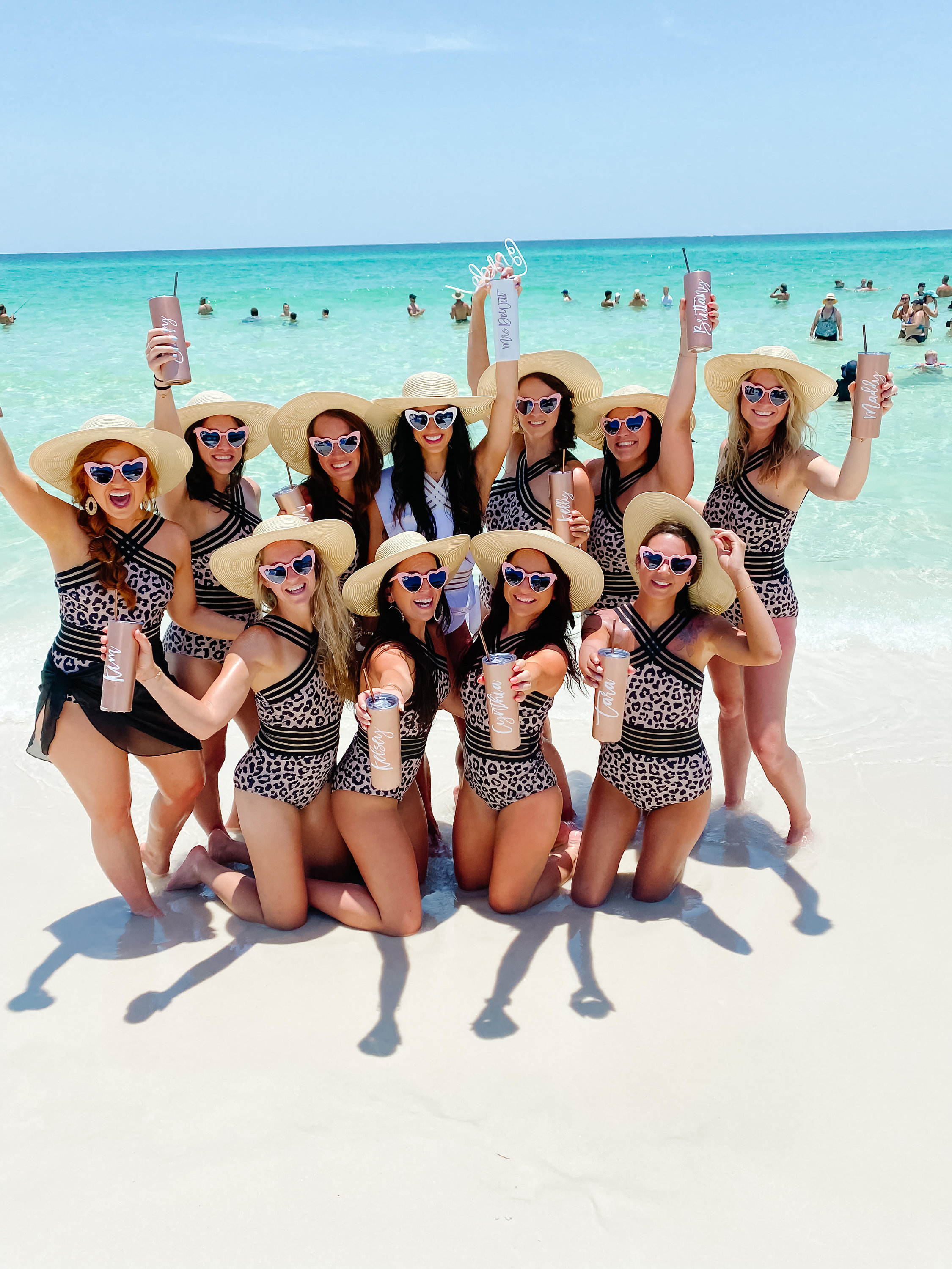 Custom Floppy Beach Hat - Bachelorette Trip Hat - Sun Hat