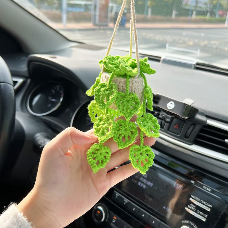 Fresh Florals® Hanging Crochet Succulent