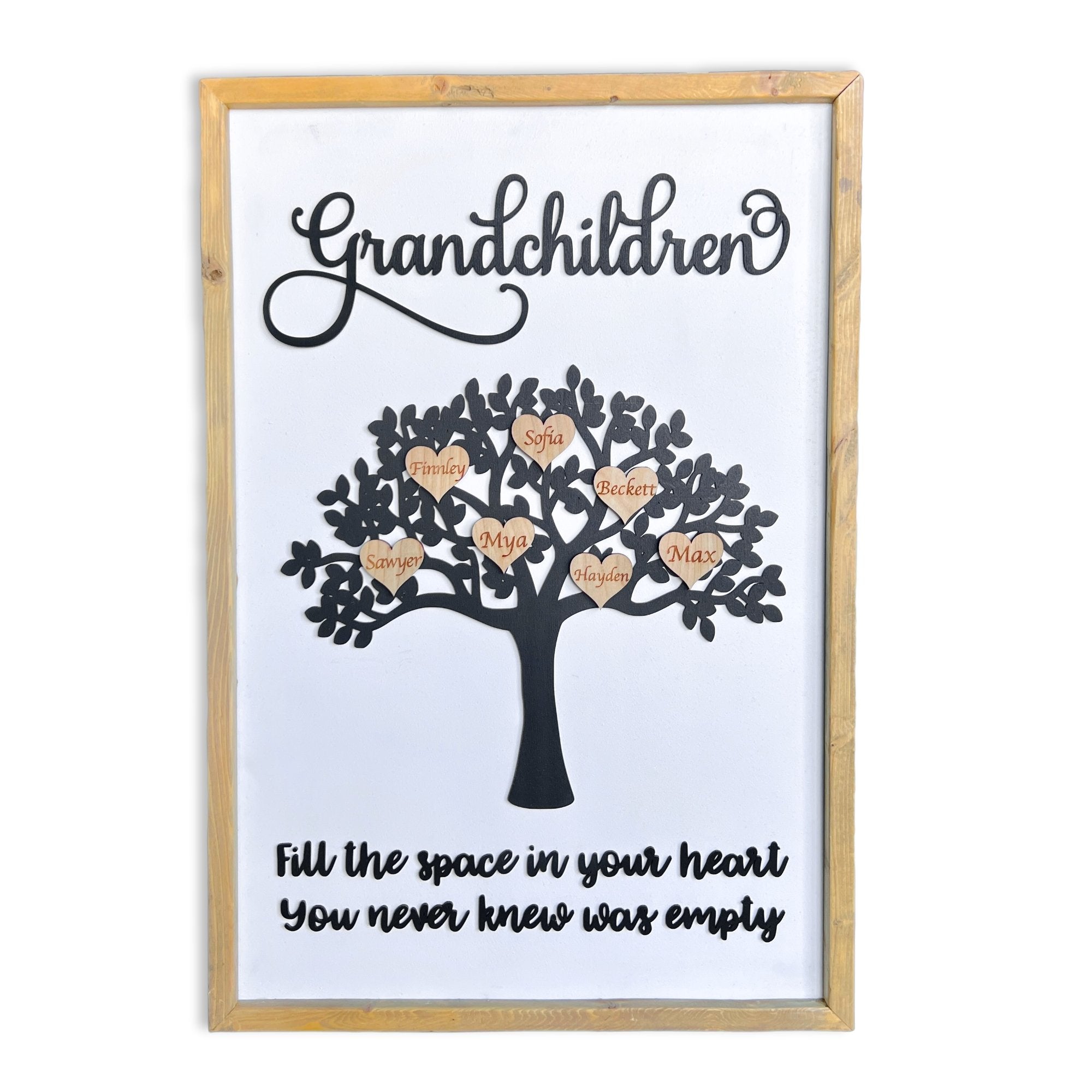 Personalized Family Tree 3D Wood Sign