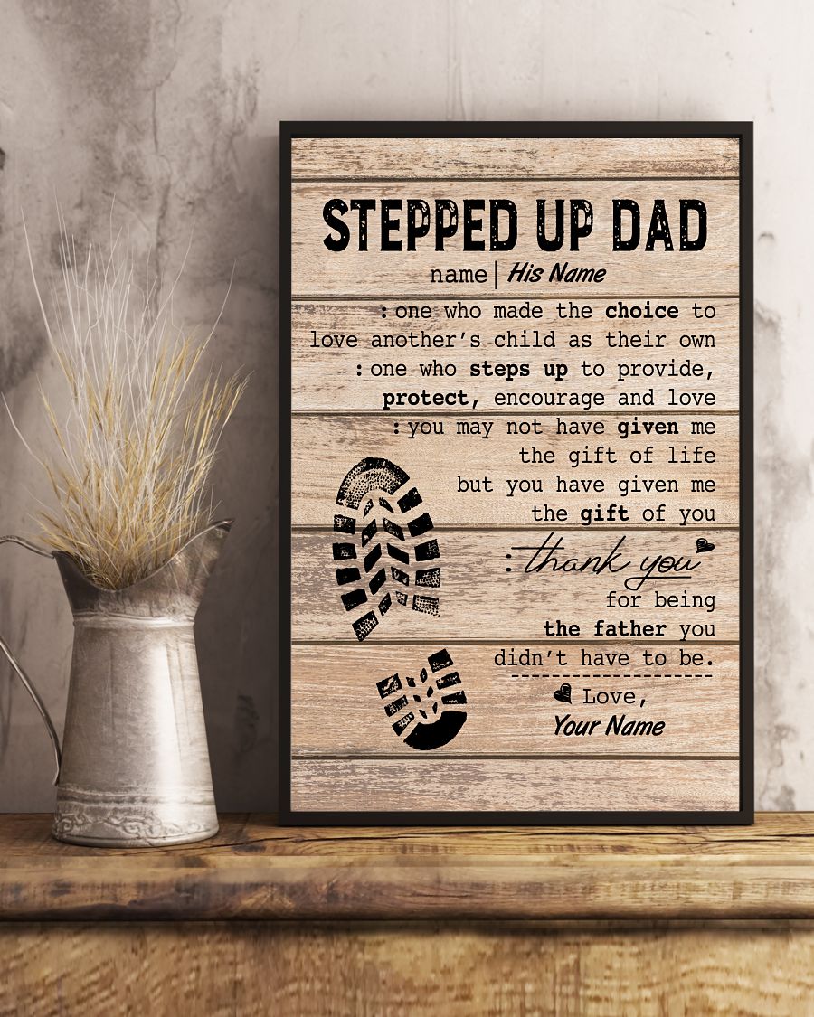 Stepped Up Dad Personalized