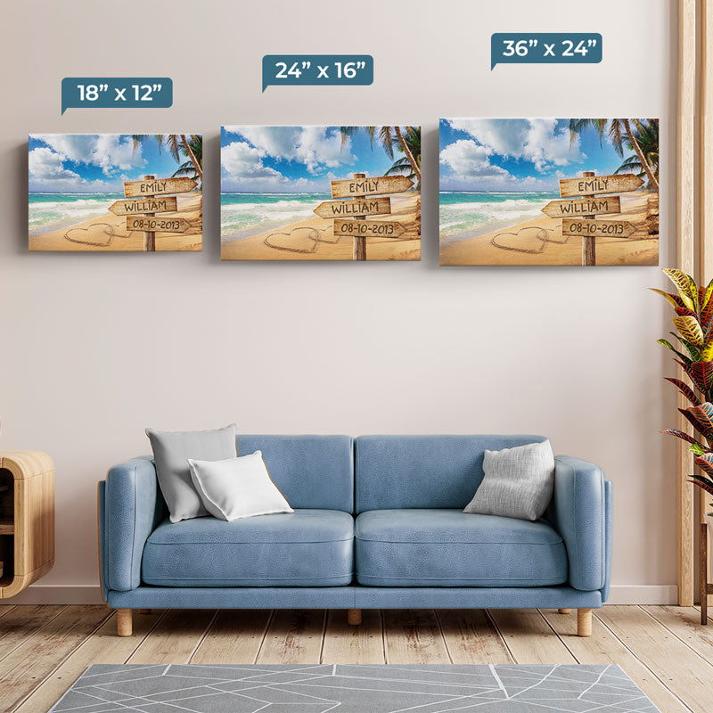 Forever And Always - Couple Personalized Custom Horizontal Canvas - Gift For Husband Wife, Anniversary