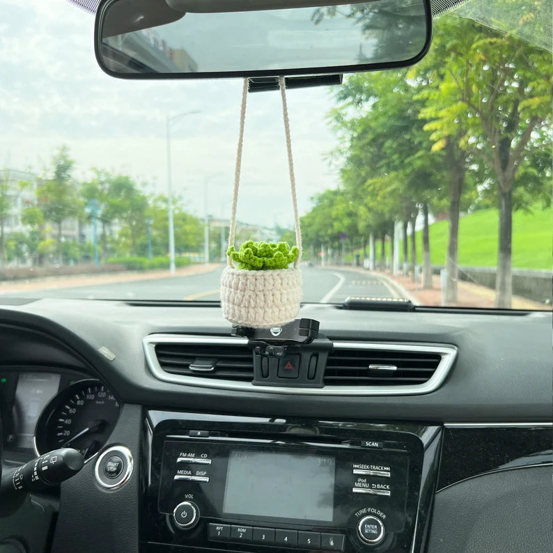 Fresh Florals® Hanging Crochet Succulent