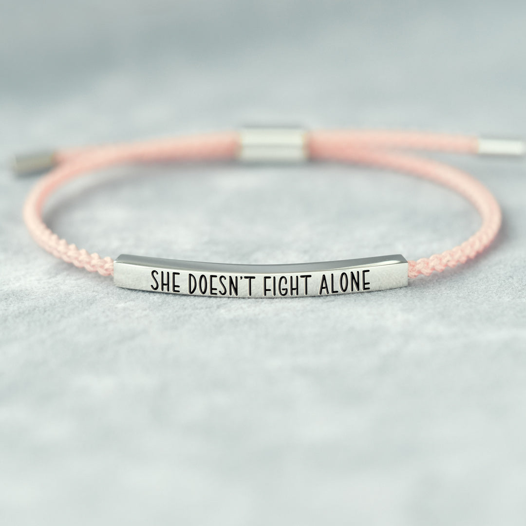 True Friends - She Doesn't Fight Alone Tube Bracelet
