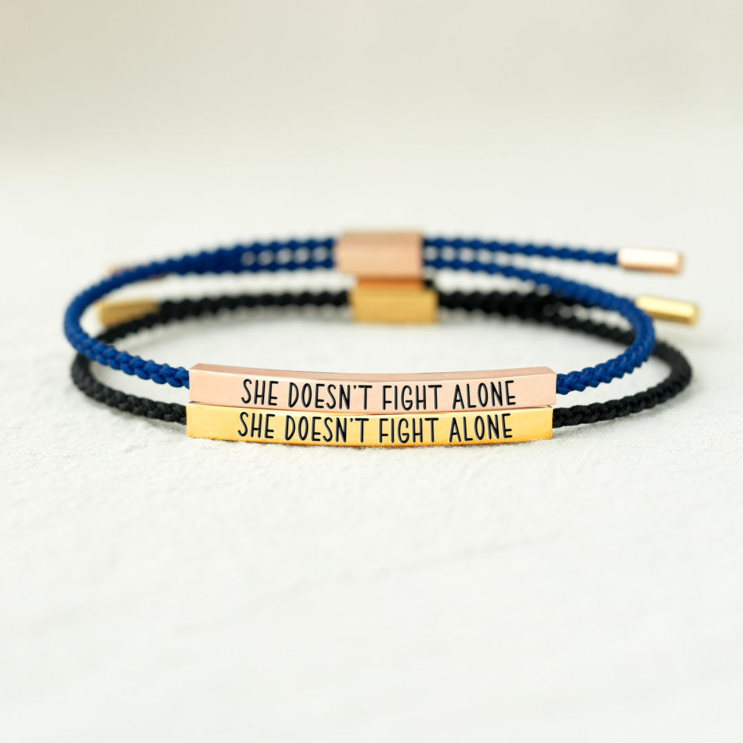 True Friends - She Doesn't Fight Alone Tube Bracelet