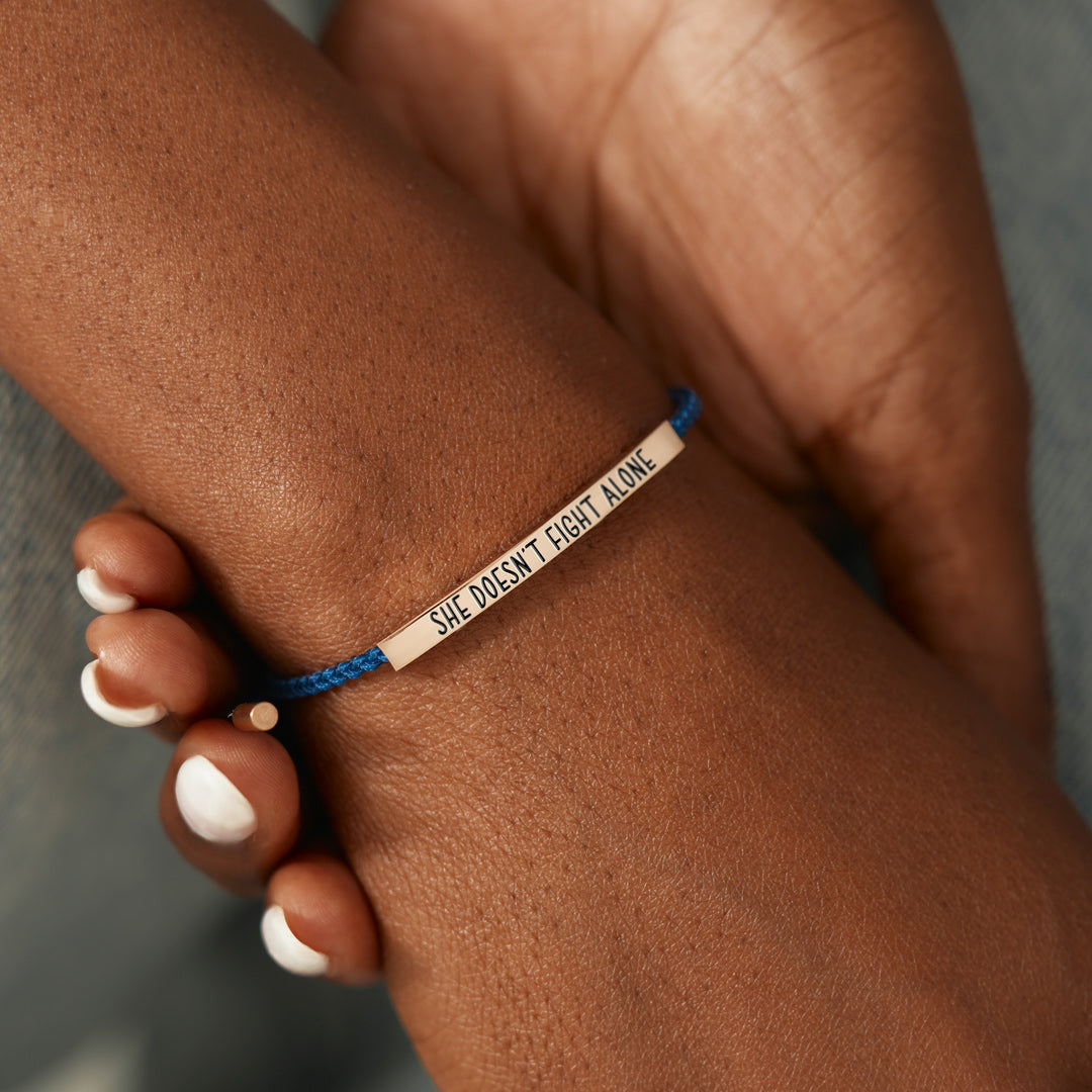 True Friends - She Doesn't Fight Alone Tube Bracelet