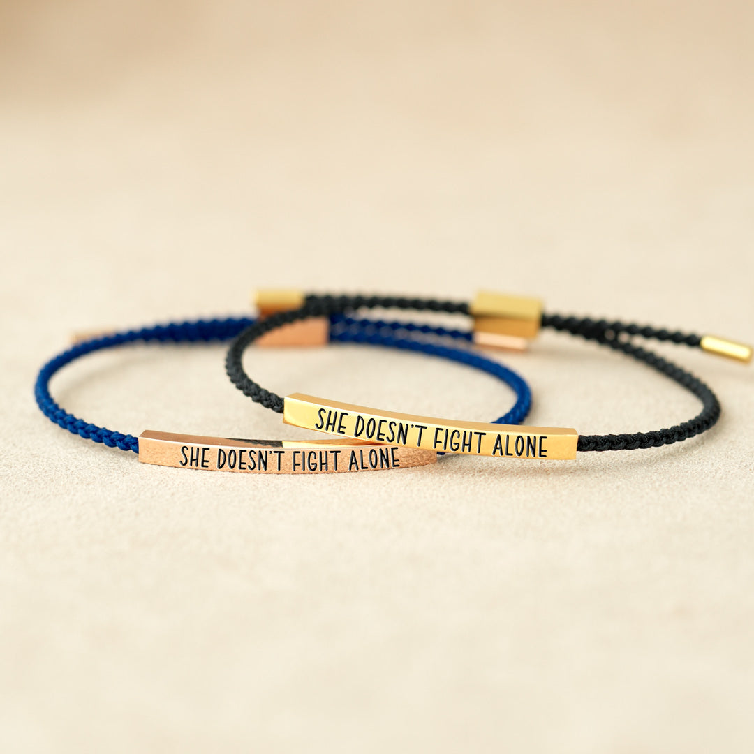 True Friends - She Doesn't Fight Alone Tube Bracelet