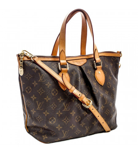 LOUIS VUITTON Monogram Palermo PM Tote Bag M40145 LV Auth 23375