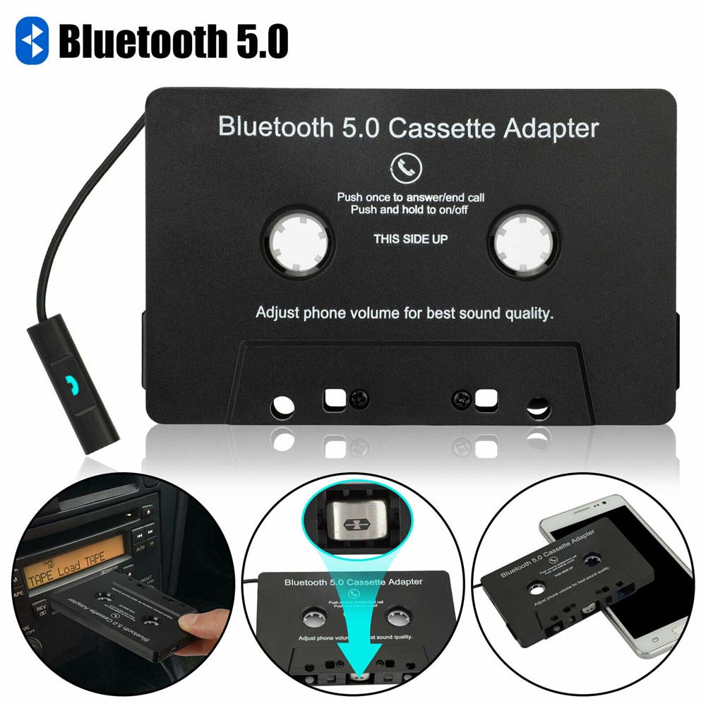 Bluetooth 5.0 Car Audio Stereo Cassette Tape Adapter To Aux for iphone