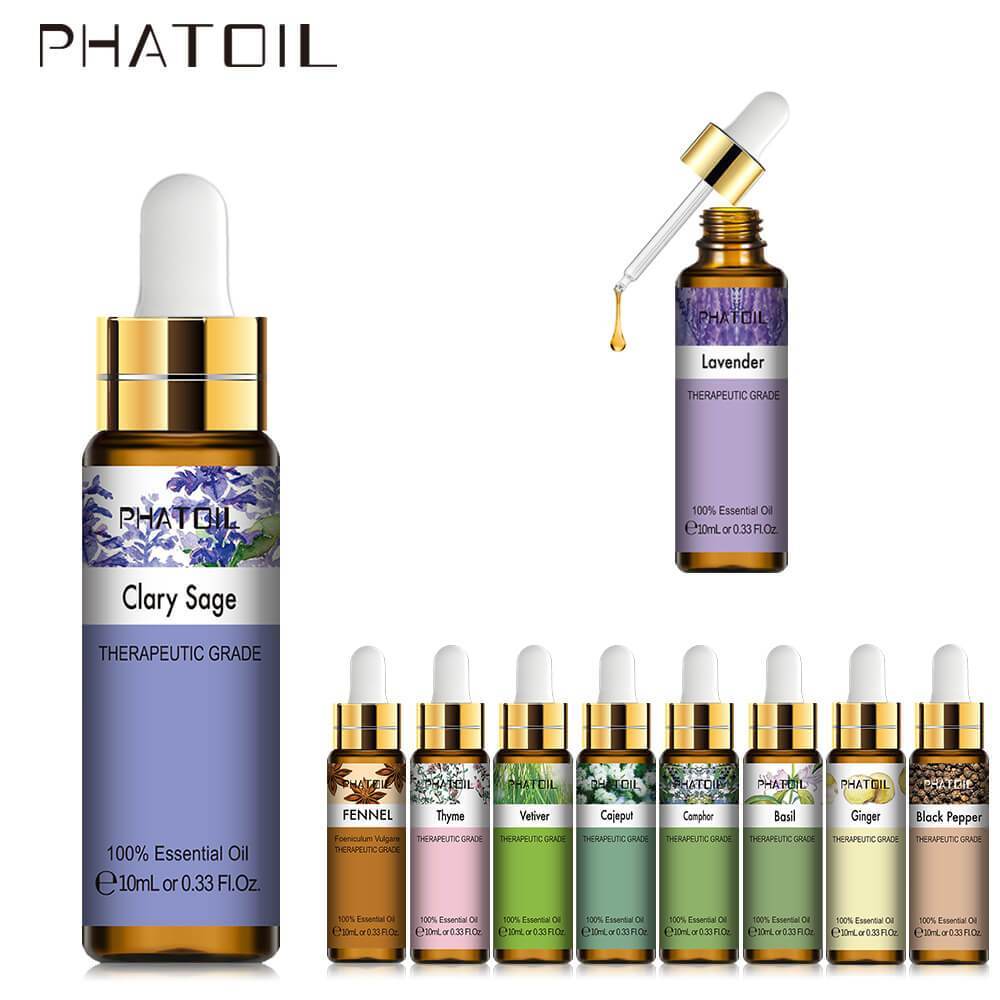 10ML Pure Essential Oils With Dropper (37 Fragrances Quick Choice Link)