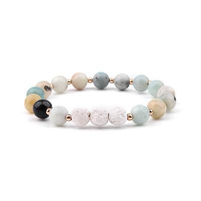 Multicolor-Glass Diffuser Bracelet