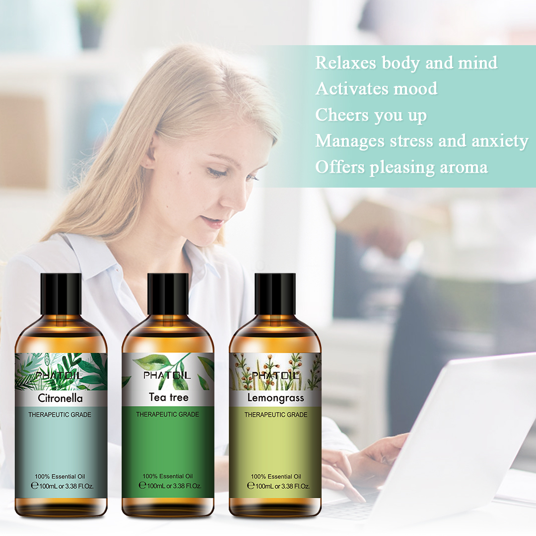 100ml×3pcs Air purifying Essential Oil Blends