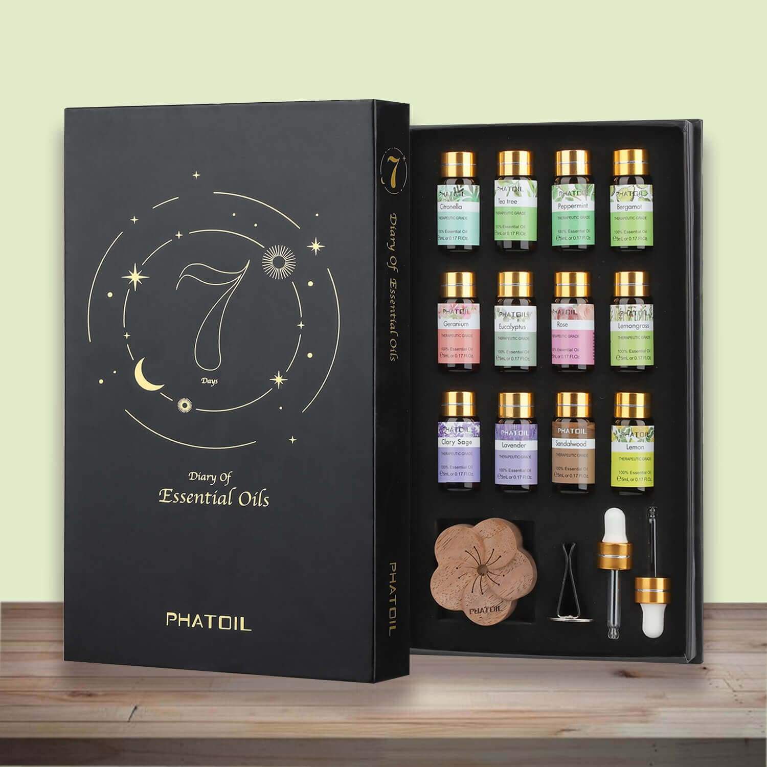 7 Days Diary of Essential Oil Gift Box ( 5ml×12pics)