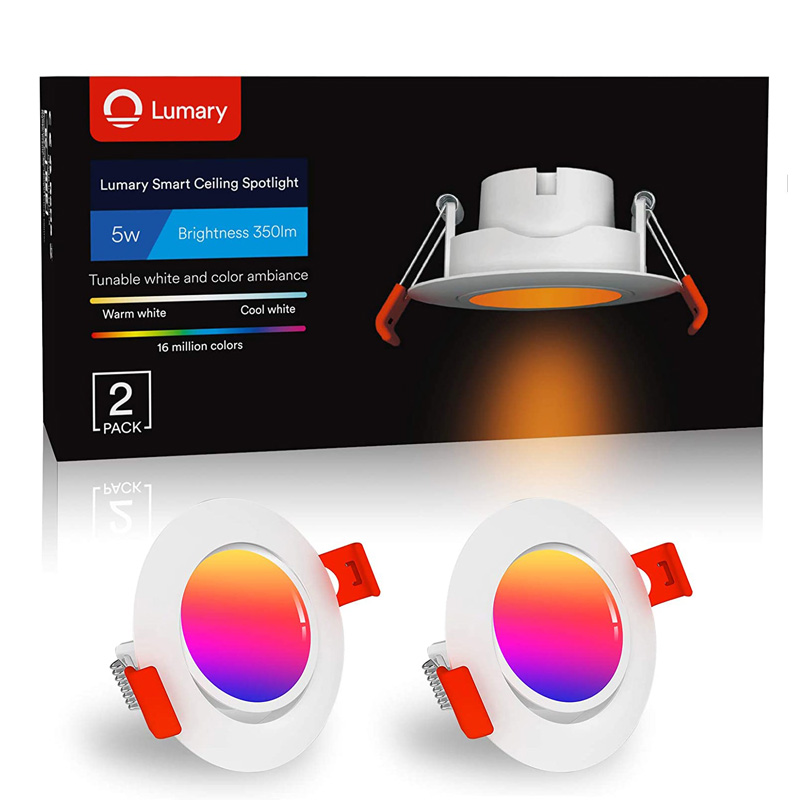 Smart LED Downlight Dimmbar Einbaustrahler Deckenstrahler Bluetooth RGB Strahler 