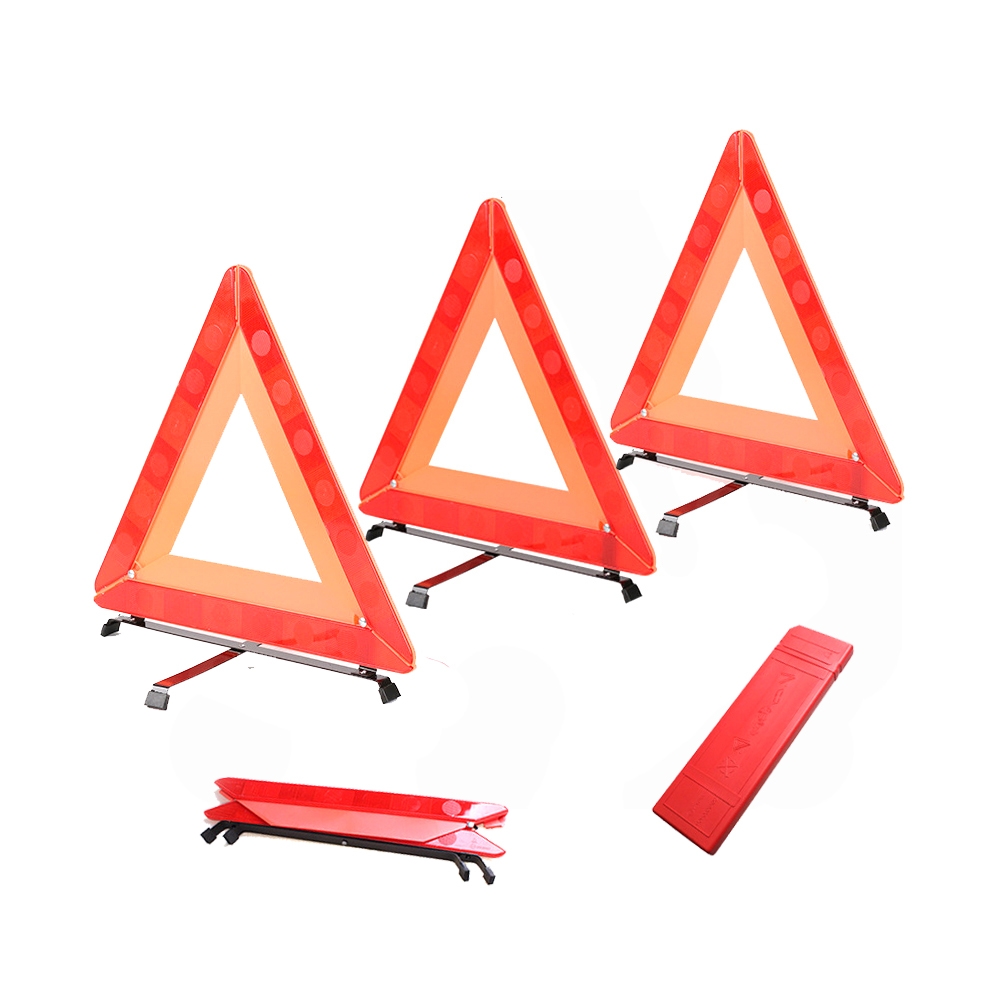 3 Pack Foldable Triangle Emergency Triangle Reflector Safety Triangle Kit 