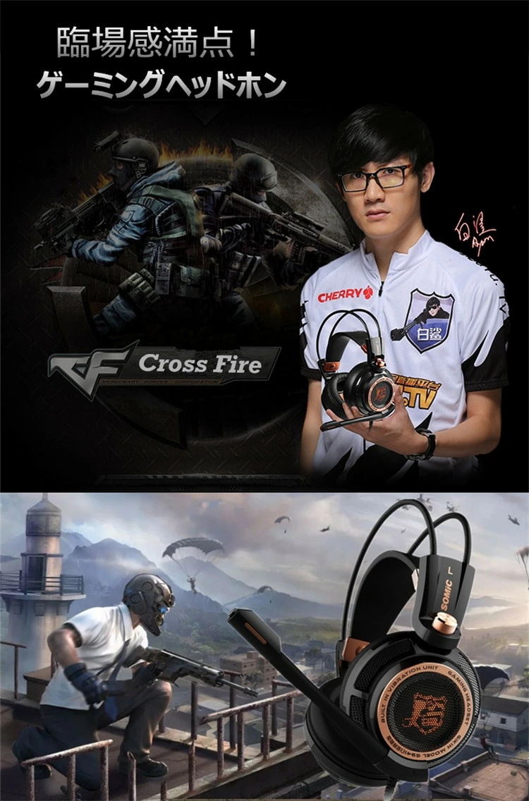 SOMIC G941 ゲーミングヘッドセット ヘッドホン 7.1ch ゲーム用 高音質  【ノイズリダクション版】】