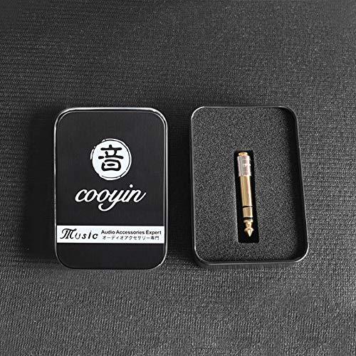 cooyin (cy63) 6.35mmオス-3.5mmメス 変換プラグ