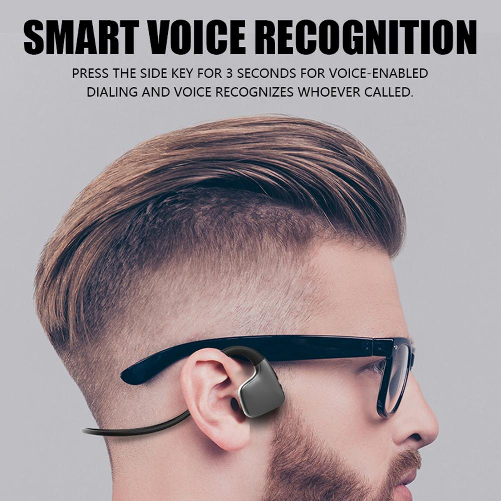 R9骨伝導5.0,マイク付きワイヤレスヘッドセット,屋外スポーツヘッドセット,ハンズフリー,2021 