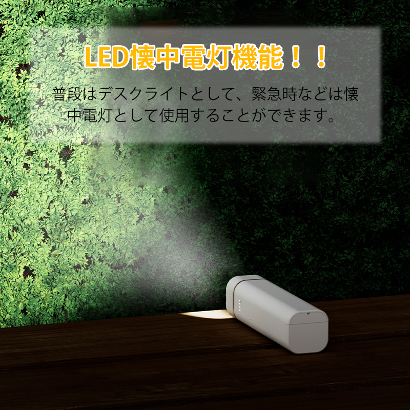 デスクライト 卓上 LED ライト 照明 懐中電灯 充電式 モバイルバッテリー 多機能スタンドライト 三段階調光 目に優しい 折りたたみ式 おしゃれ 軽量 テレワーク 学習用 読書灯 子供部屋 寝室 1600mah スマホスタンド付き