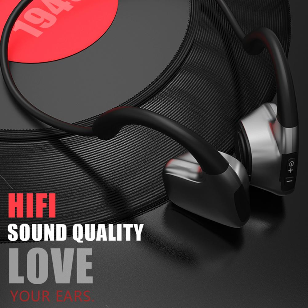 R9骨伝導5.0,マイク付きワイヤレスヘッドセット,屋外スポーツヘッドセット,ハンズフリー,2021 