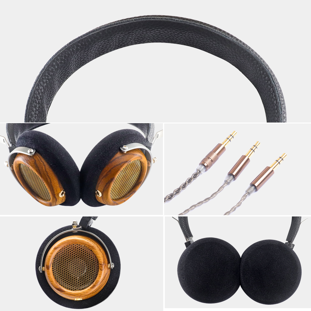 okcsc M2 ヘッドホン 有線 ゲーミング ノイズキャンセリング 開放型 ウッドハウジング 57mmドライバー 3.5mm PC パソコン スマホ対応