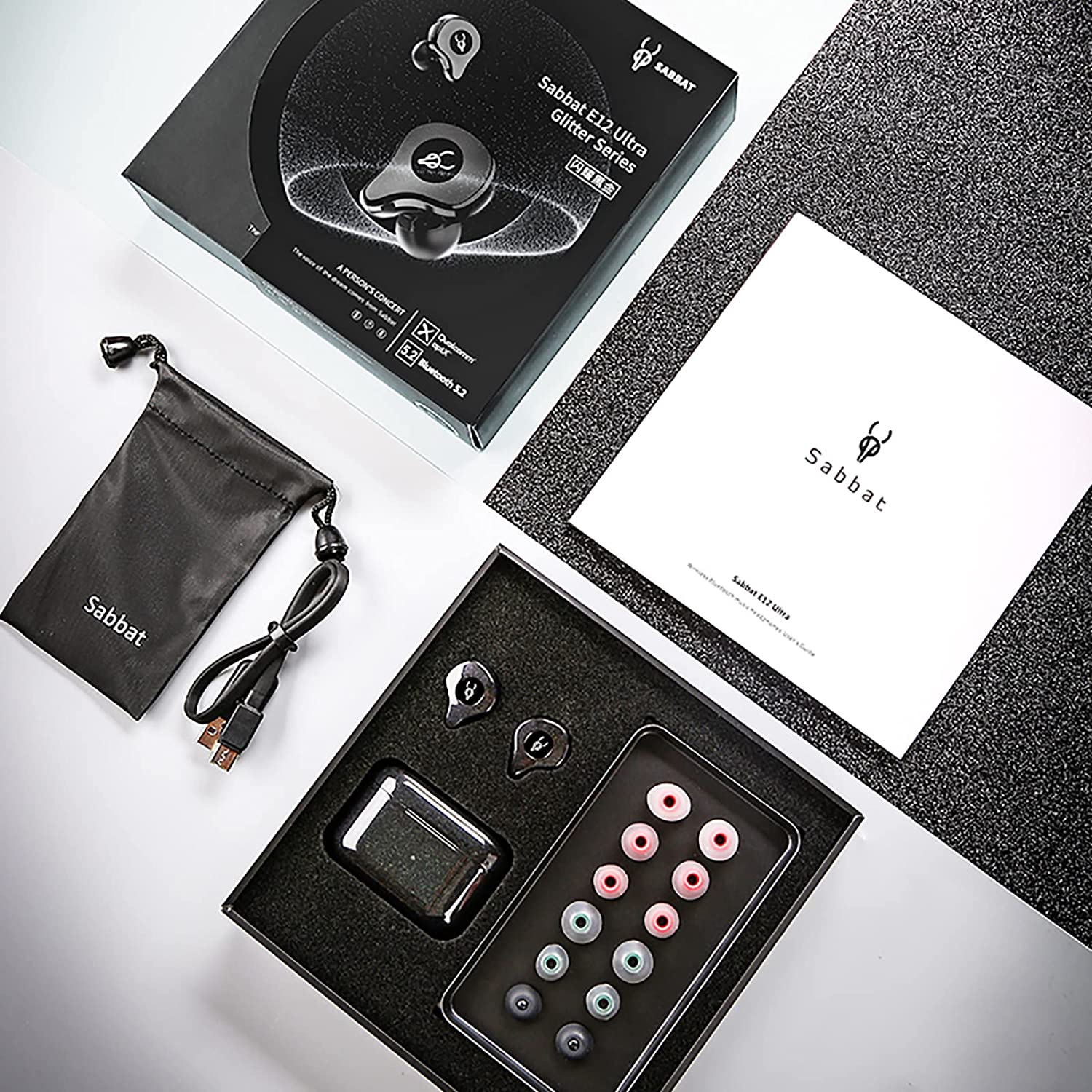 OKCSC E12 Ultra カナル型イヤホン bluetooth ノイズキャンセリング 低遅延 ワイヤレス充電対応 ハイレゾ相当 マイク付き Star Cloud