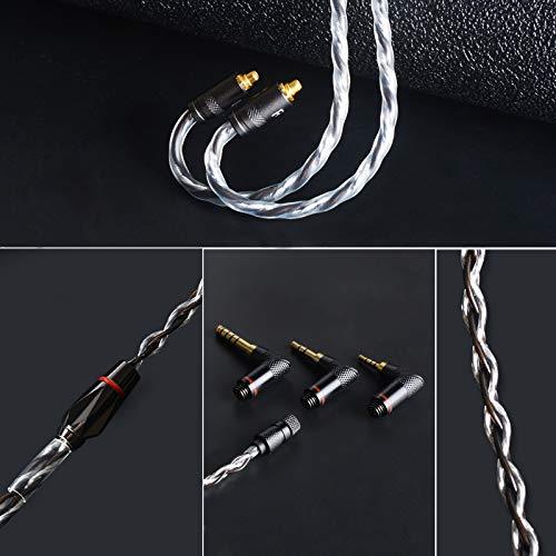 cooyin mmcx 4芯 4.4/3.5/2.5mm 3in1 ユニバーサル リケーブル