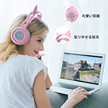 g951ピンクキャットイヤーヘッドセットUSBインターフェース3.5インターフェース超クリアコール