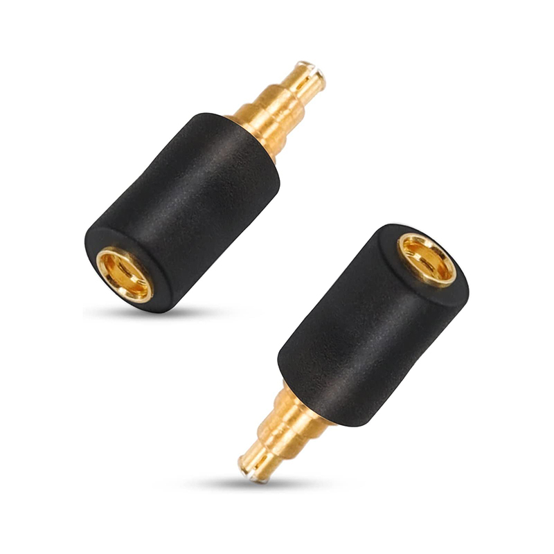 OKCSC  Sennheiser IE40-MMCX 変換コネクター コネクターキット ゼンハイザー用 IE40用（オス） to MMCXコネクタ（メス） 2個セット ブラック mmcx (リケーブル側) to IE40pro (イヤホン側) アダプタ ゼンハイザーIE40proイヤホンに対応