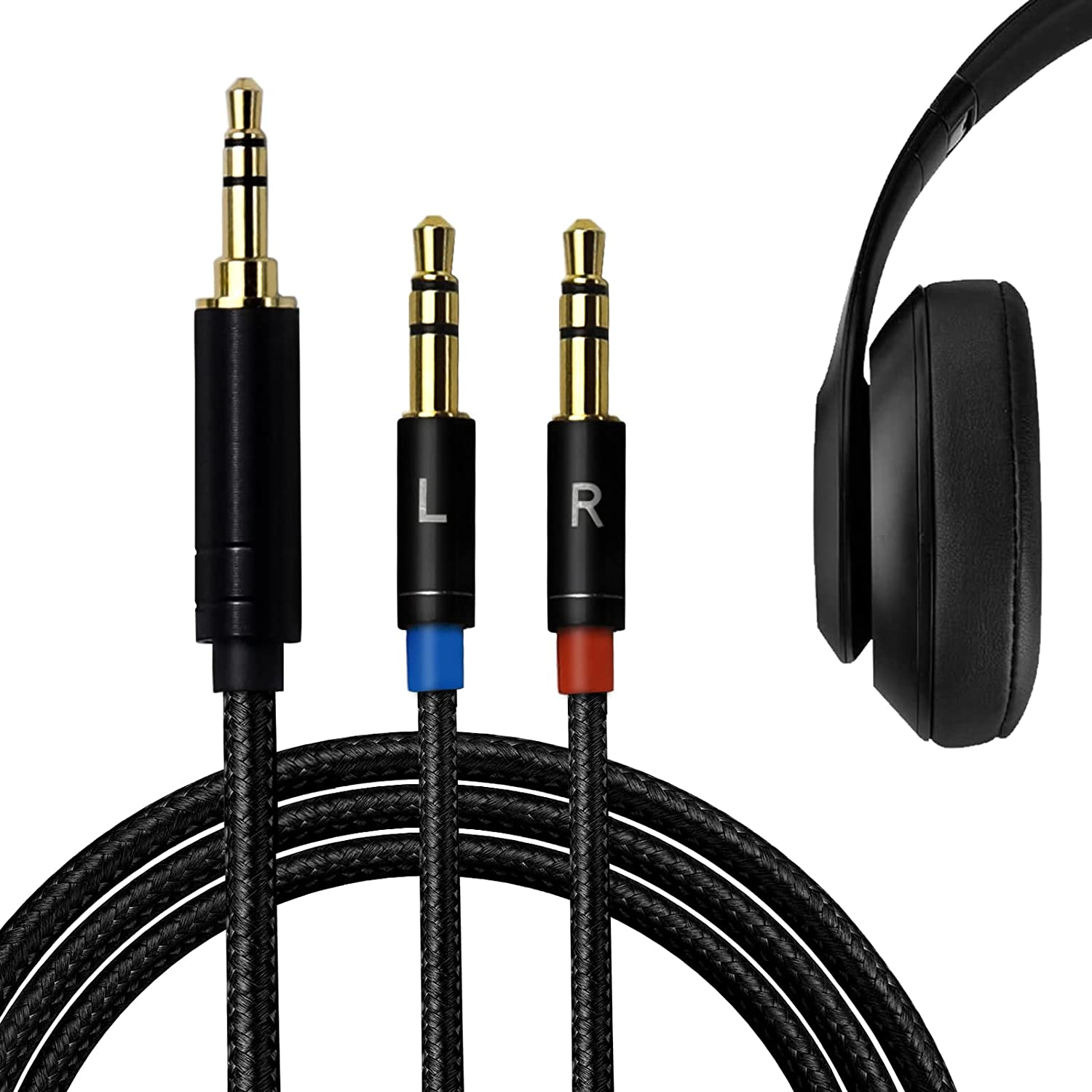 okcsc AX25 AX35  AX44 ヘッドホンケーブル 交換ケーブル OFC 3芯 