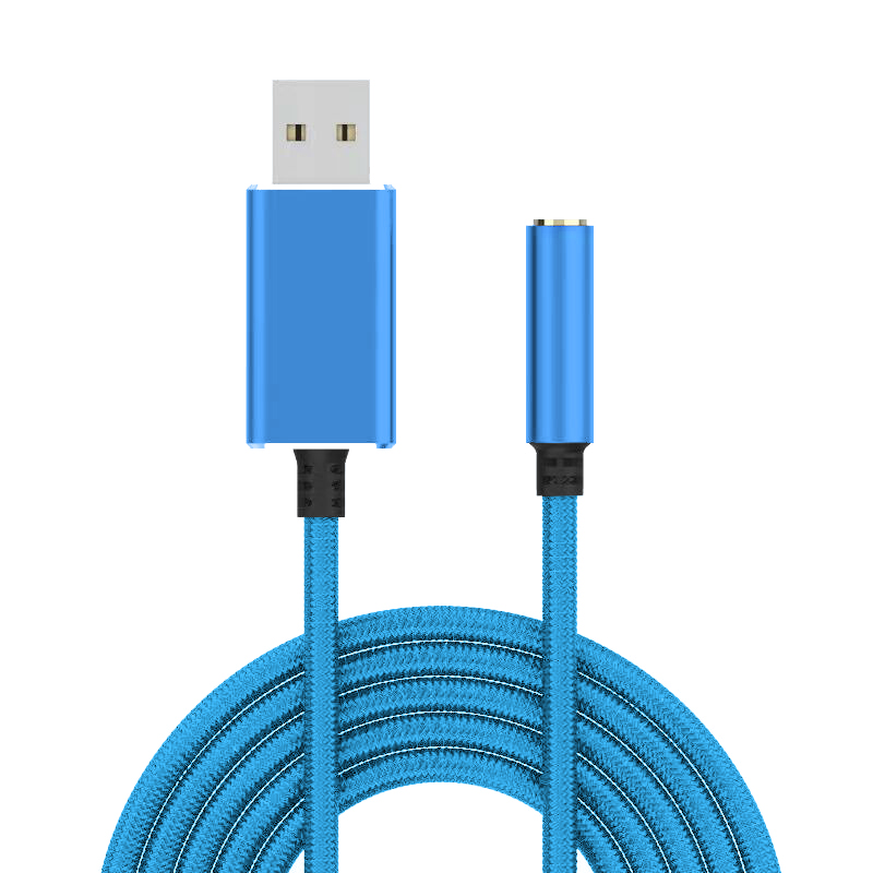 USB to 3.5mm オーディオ ケーブル USB オーディオ  変換ケーブル-変換アダプター-ケーブル 