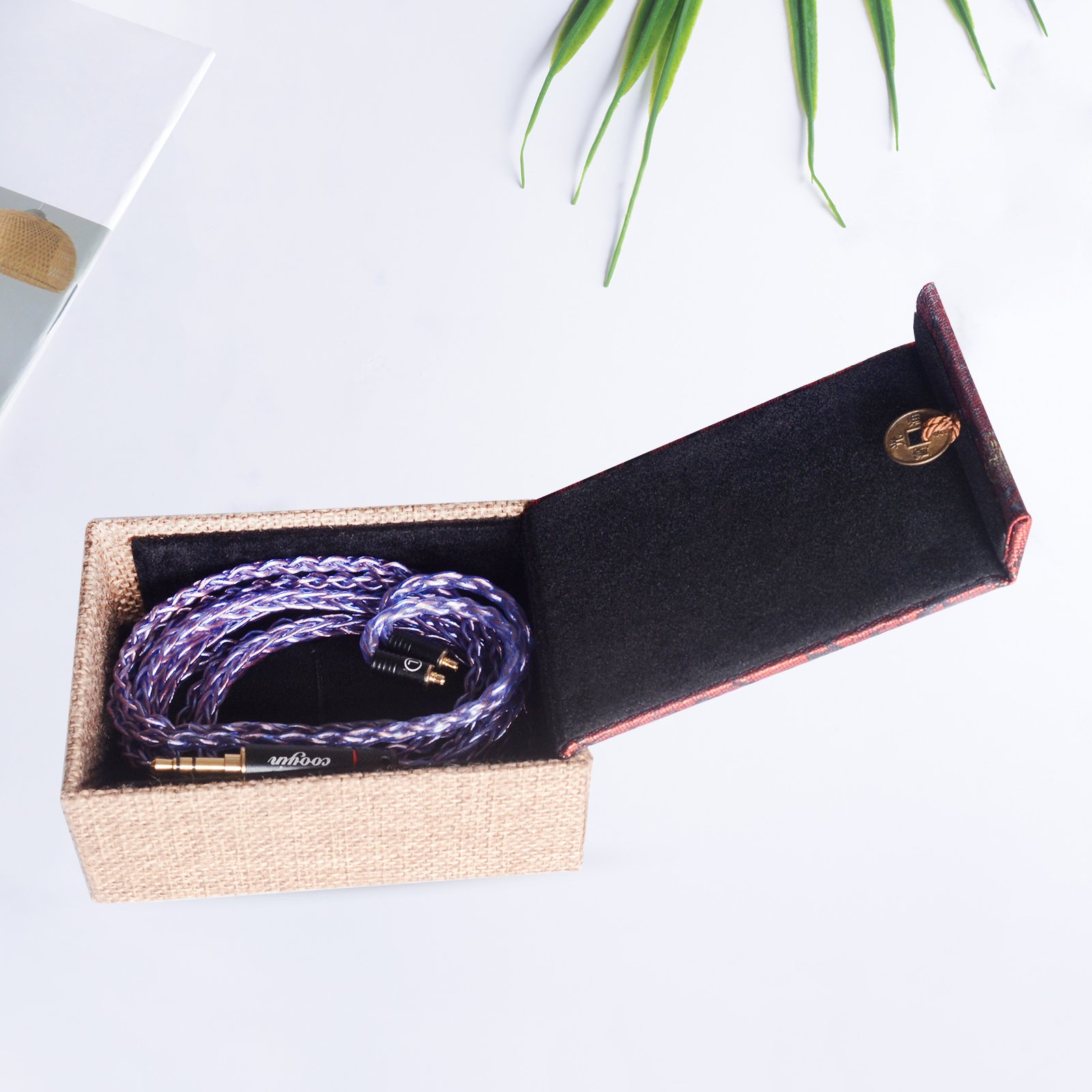 cooyin mmcx/a2dc/0.78mm 8芯単結晶銅+銀メッキ銅リケーブル