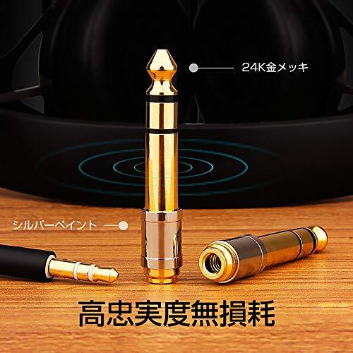 cooyin (cy63) 6.35mmオス-3.5mmメス 変換プラグ