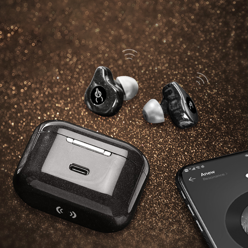 OKCSC E12 Ultra カナル型イヤホン bluetooth ノイズキャンセリング 低遅延 ワイヤレス充電対応 ハイレゾ相当 マイク付き Star Cloud