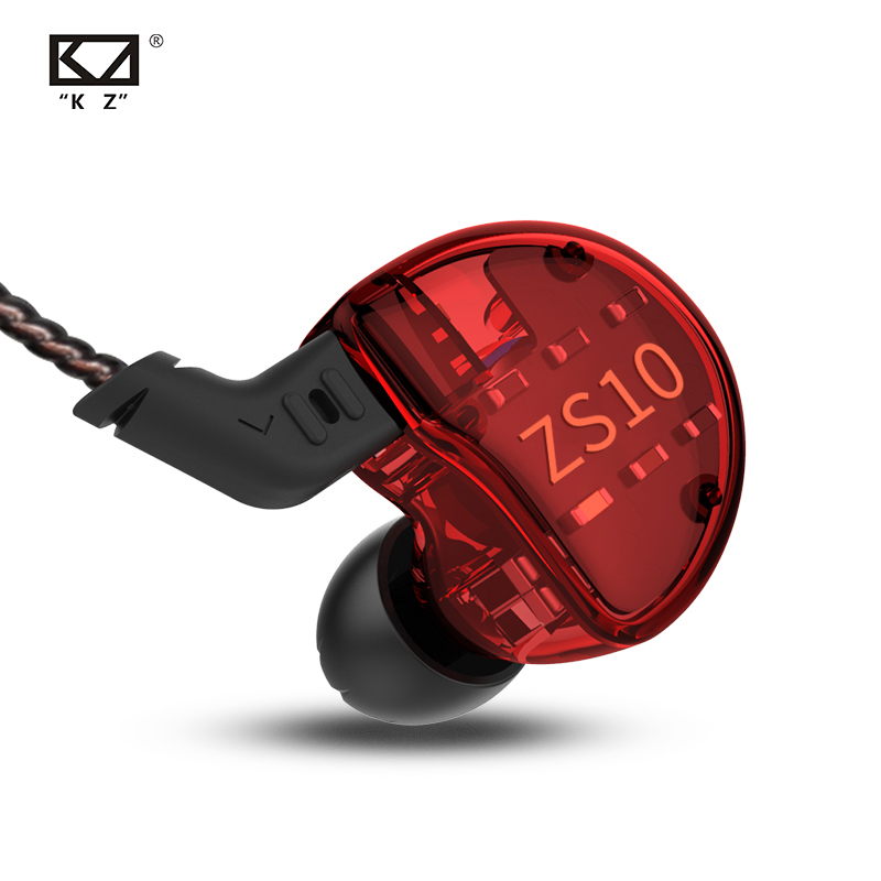 KZ ZS10 イヤホン 4BA+1DD(1ダイナミック＆4バランスド・アーマチュア) 5ドライバを搭載 ハイブリッド イヤホン 0.75mm  2pin リケーブル イヤホン メタルハウジング