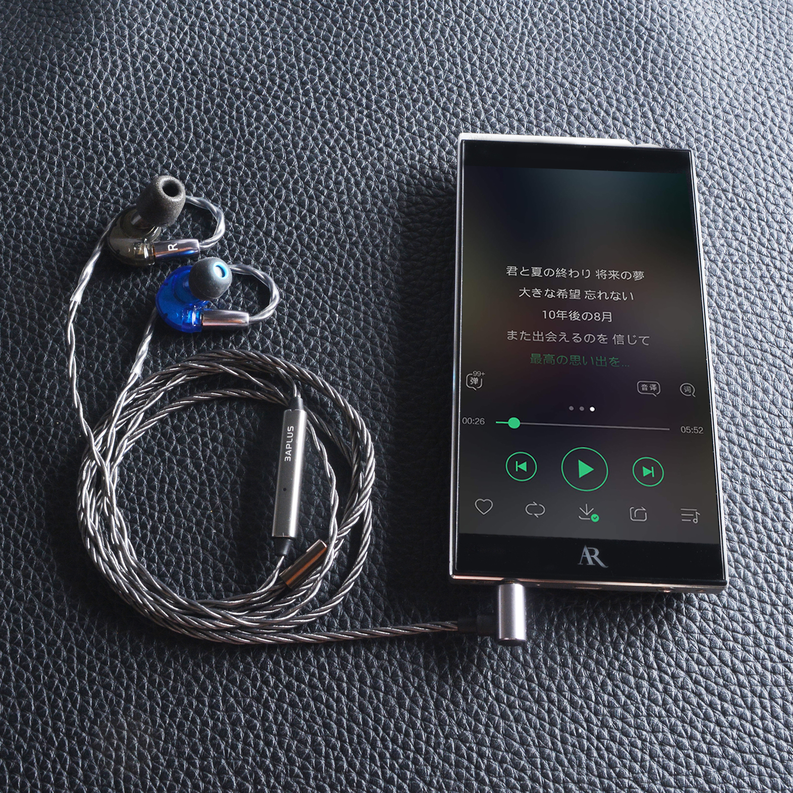 3APLUS MC2 高音質 リケーブル マイク付き イヤホンケーブル 交換用 アップグレードケーブル