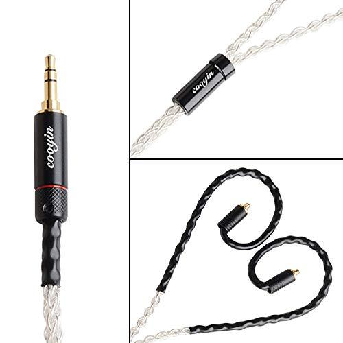 cooyin リケーブル 8芯 銀メッキ単結晶銅 