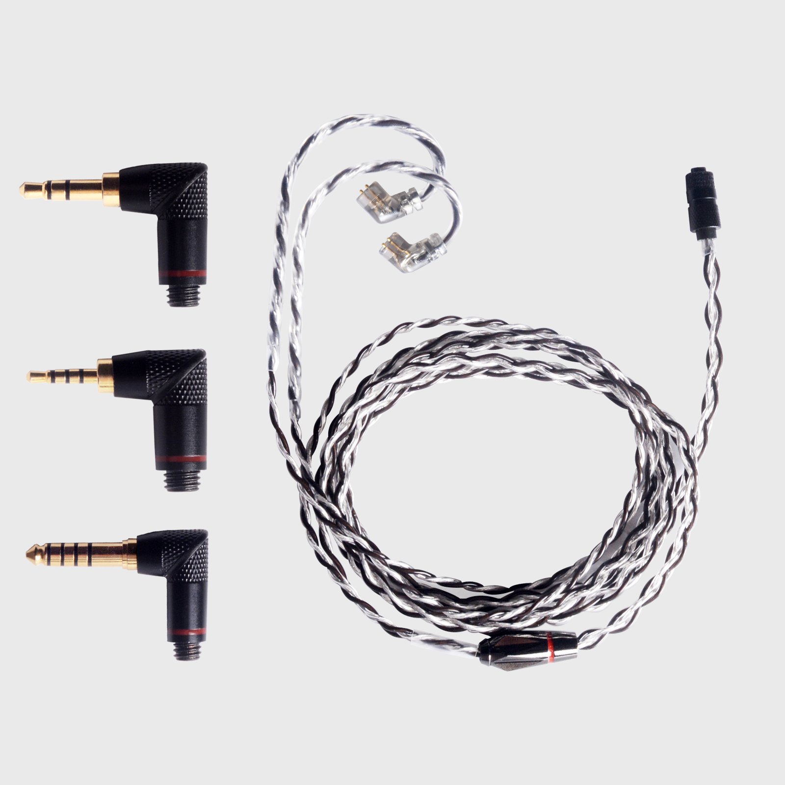 cooyin QDC 4芯 4.4/3.5/2.5mm 3in1 ユニバーサル リケーブル