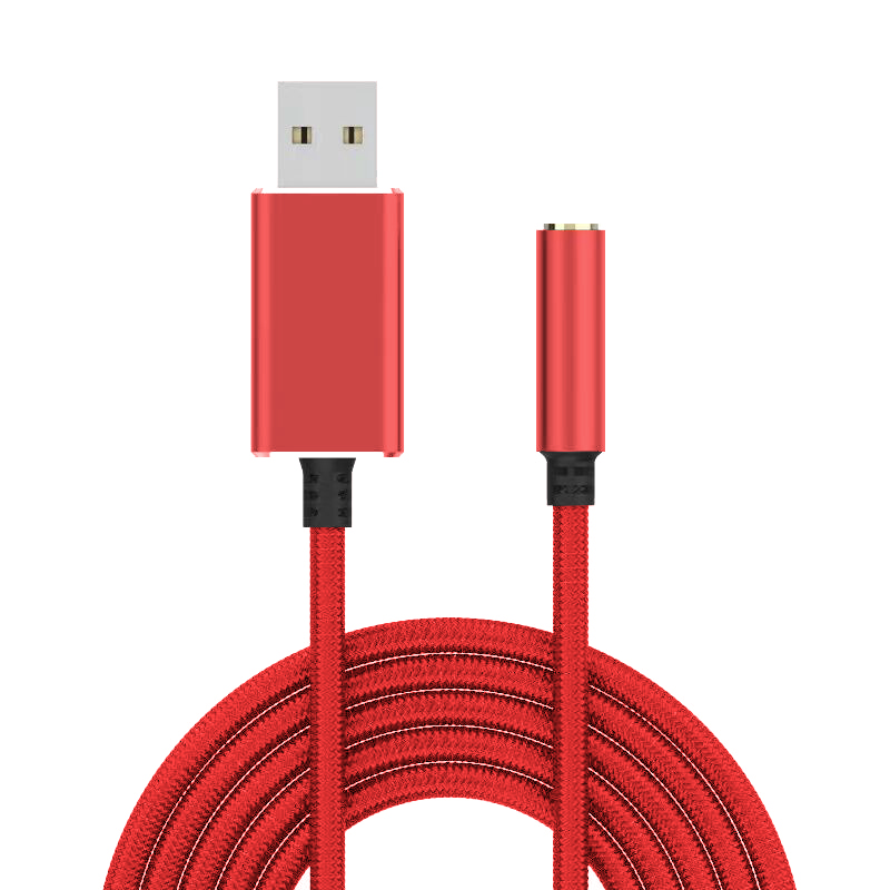 USB to 3.5mm オーディオ ケーブル USB オーディオ  変換ケーブル-変換アダプター-ケーブル 