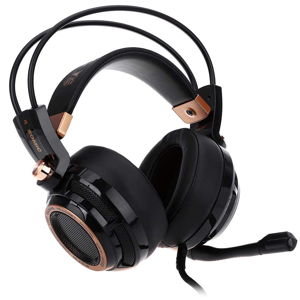 Gamear G941 ゲーミングヘッドセット ヘッドホン 7.1ch ゲーム用 高音質 マイク位置360度調整可能 LED付き マイクつき