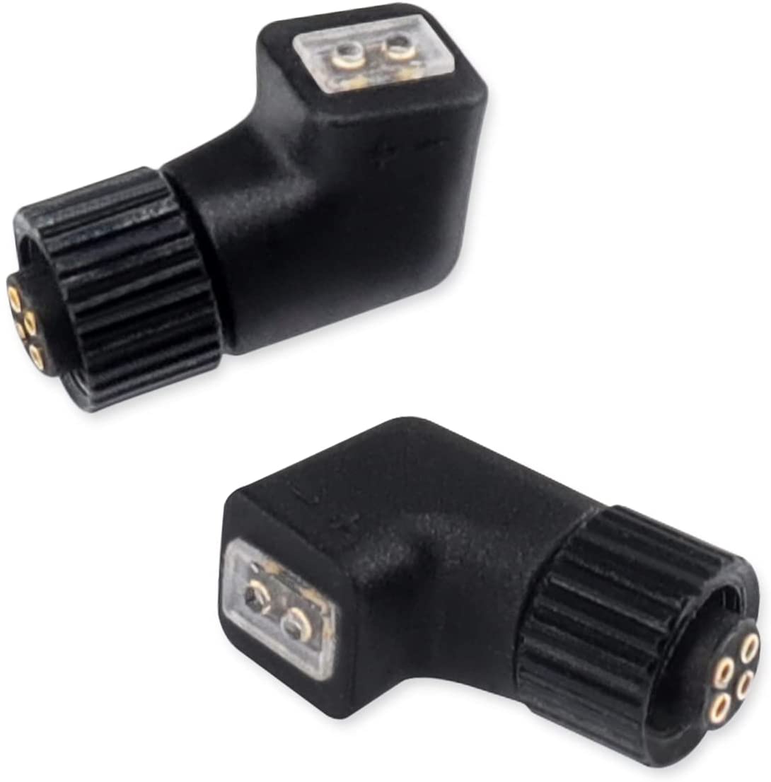 cooyin  (リケーブル側) to JH4pin (イヤホン側) アダプタ 千住銀入り錫はんだ 2U"金メッキプラグ 一体射出成形技術 音質劣化なし 線材テスト作業用 1ペア ブラック