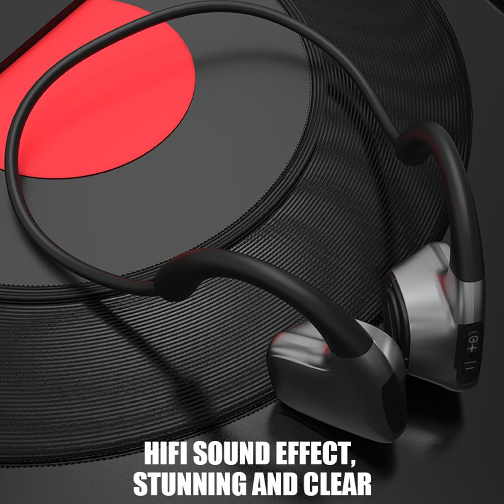 R9骨伝導5.0,マイク付きワイヤレスヘッドセット,屋外スポーツヘッドセット,ハンズフリー,2021 