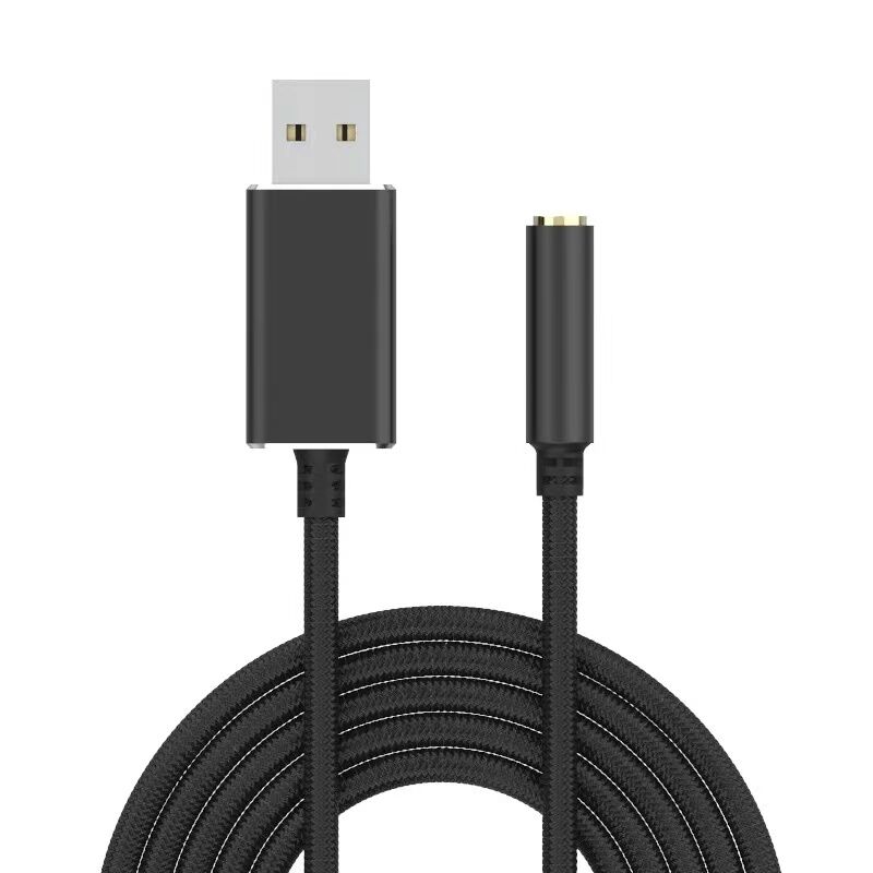 USB to 3.5mm オーディオ ケーブル USB オーディオ  変換ケーブル-変換アダプター-ケーブル 