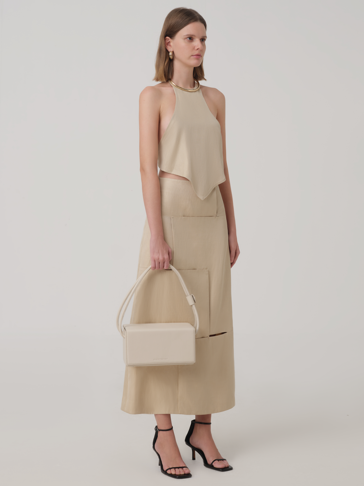 TIGHT FIT LINEN BODICE BLOUSE