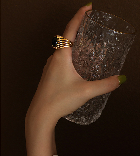 Vintage Greek Style Opal Ring